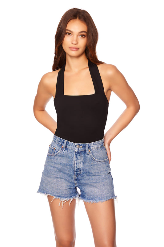 thick strap tie halter top